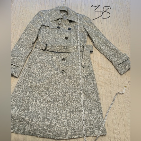 ETCETERA Trench Coat Gray Size 4 - Picture 5 of 11